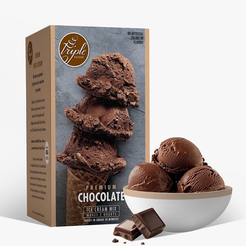 Triple scoop chocolate - triple,