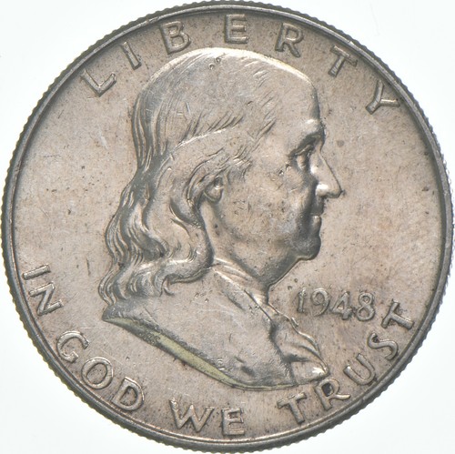 1948 franklin half dollar - half, au