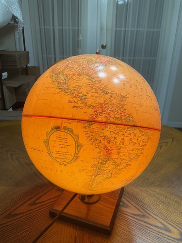 Vtg replogle lighted world - lighted,