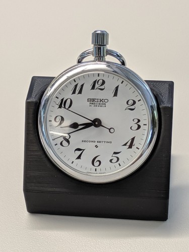 Railroad pocket watch stand - railroad,