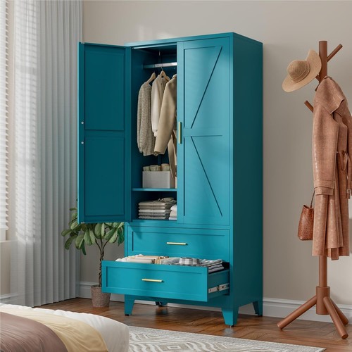 Metal armoire wardrobe - my,