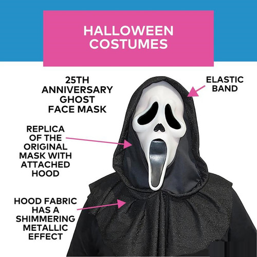 Scream 25th anniversary mask - scream,