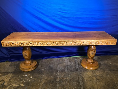 Hand carved teak - 95",