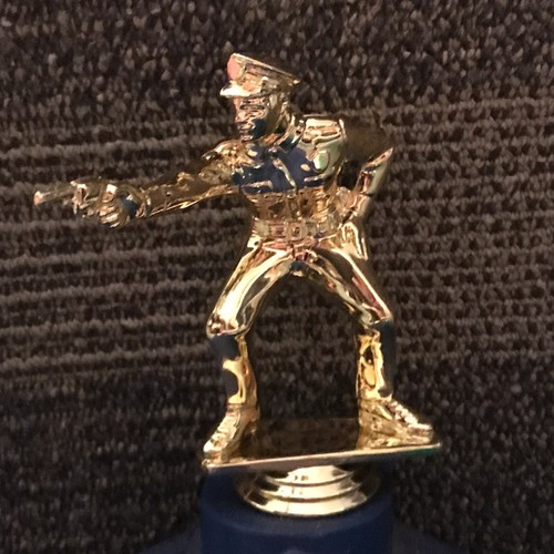 Vintage plastic police officer - plastic,