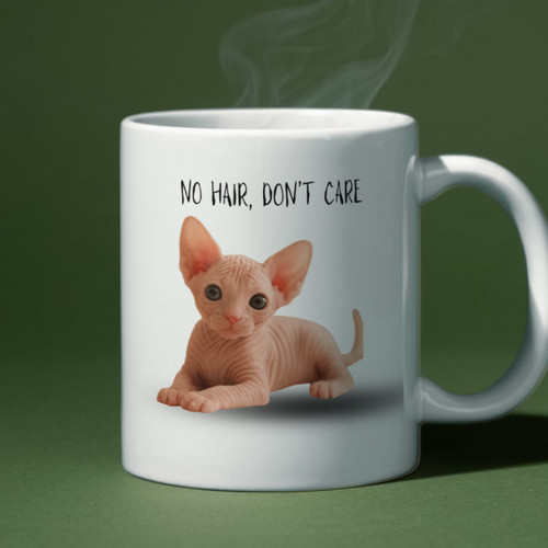 Cute sphynx cat coffee - sphynx, "no