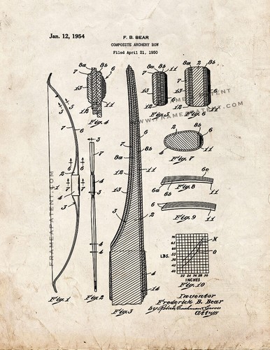 Composite archery bow patent - composite,