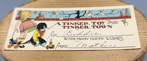 Vintage tinker toy town - tinker,