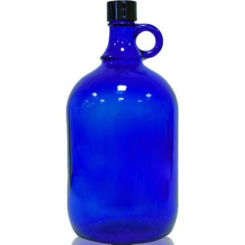 Glass bottle liters blue - bottle, 2