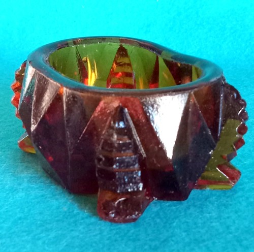 Vintage amber brown glass - vintage,