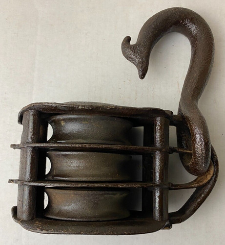 Antique large metal iron - large, metal/iron