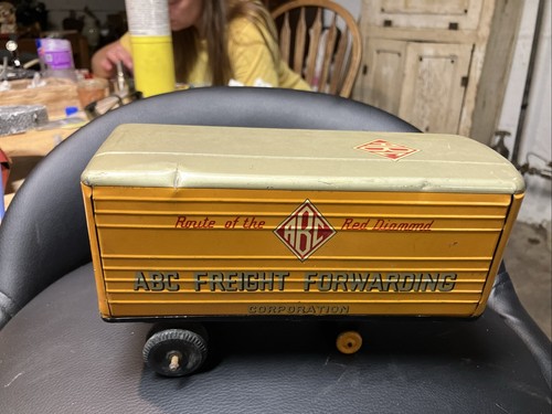 Vintage japanese tin toy semi - toy,