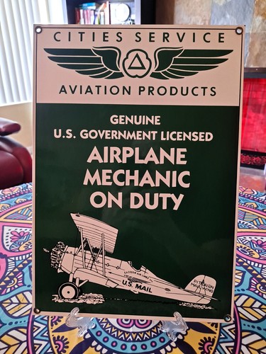 Cities service aviation sign - aviation,