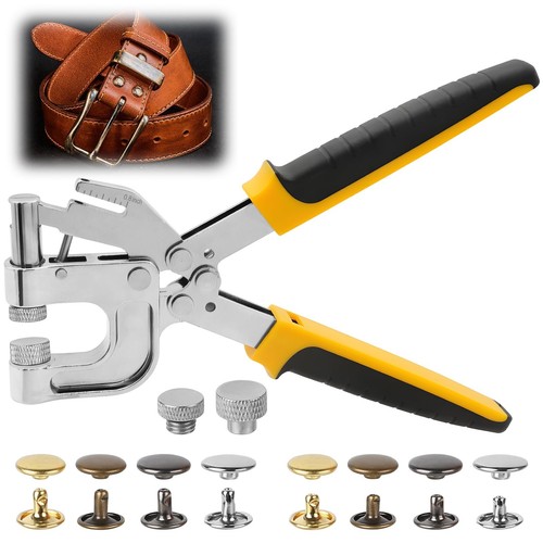 Leather rivets press tool kit - rivets,