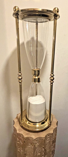 Big 24 hourglass brass - hourglass,