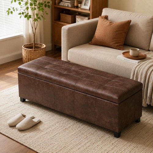 Faux leather storage - 48",