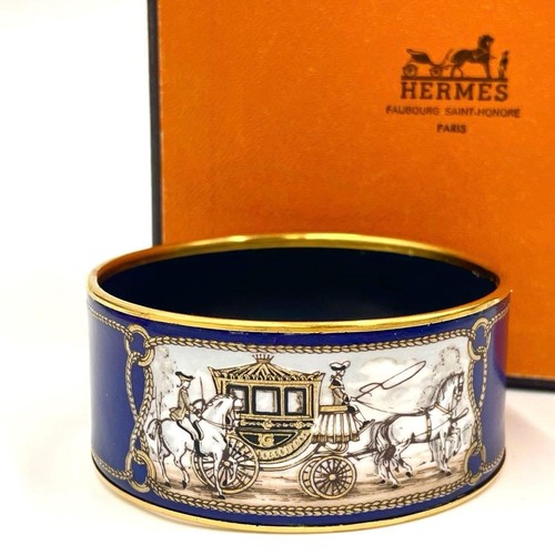 Hermes enamel tgm bangle - enamel,