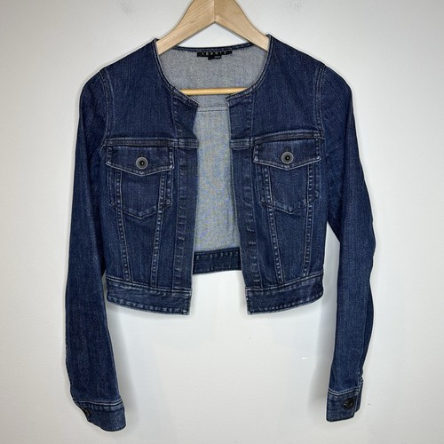 Theory cropped denim jean - cropped,