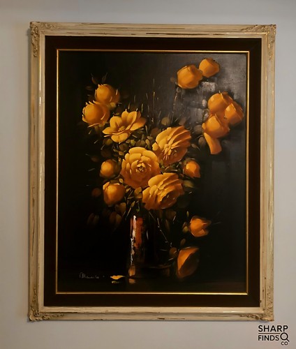 Rare vintage oil painting - vintage,