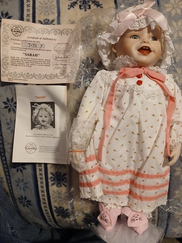 Sarah porcelain doll - porcelain,
