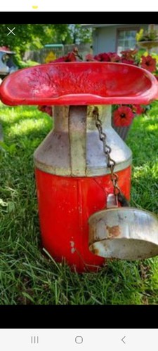 Milk can tractor seat - tractor,