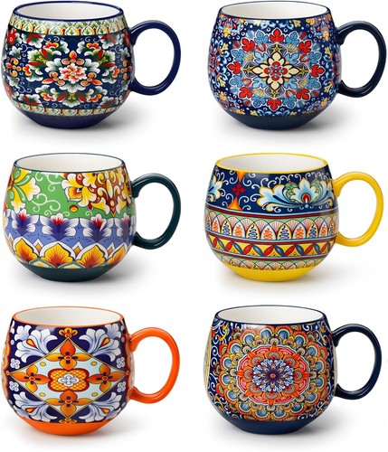 Coffee mugs set - of, 6,