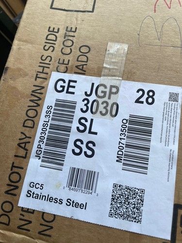 Stainless steel gas - ge, 30"