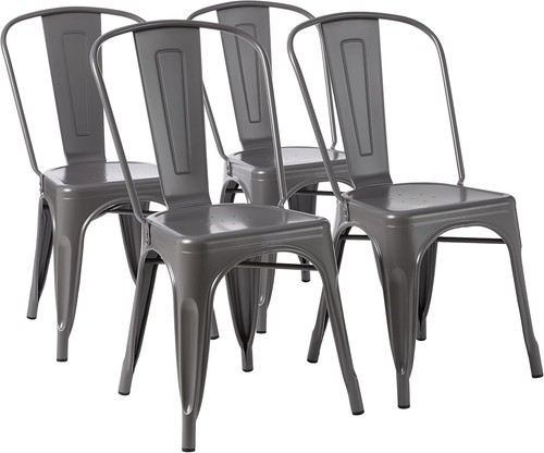 Stackable metal chairs bistro - stackable,