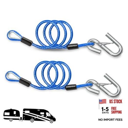 Blue trailer safety cables - trailer,