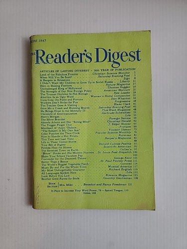 Vintage reader digest june - vintage,