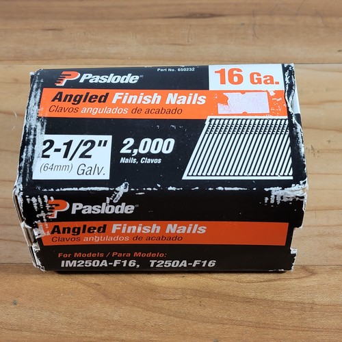 Paslode angled finish nails - angled,
