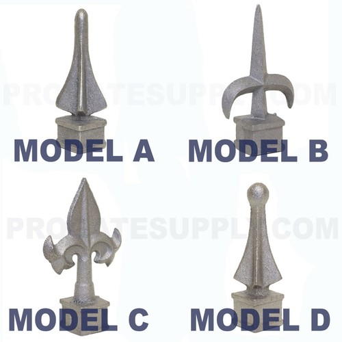Cast iron spear finial - iron,