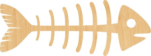 Fish skeleton laser - fish,