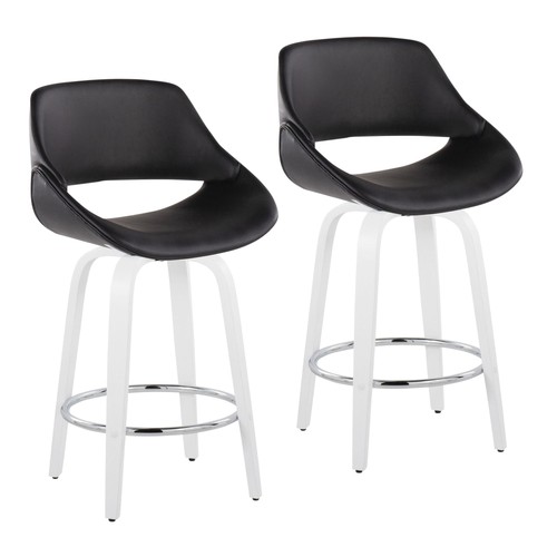 White wood black faux - white,