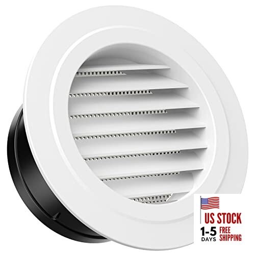 Soffit vent cover round - ,