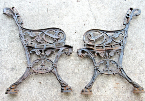 Heavy antique cast iron dragon - cast,