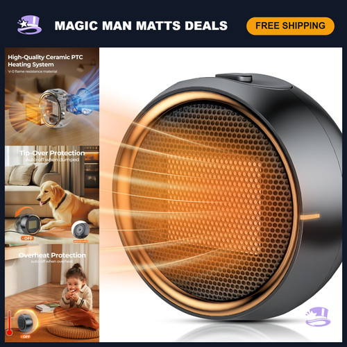Portable electric space heater - portable,