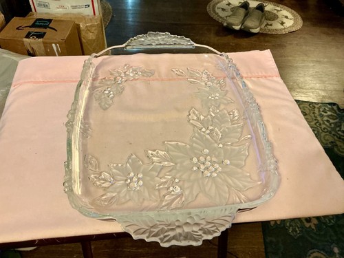 Glass decorative tray - , @