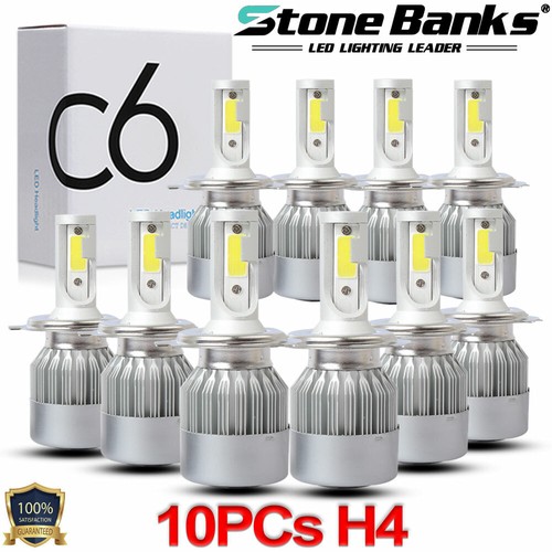 10x led headlight bulbs - h4,
