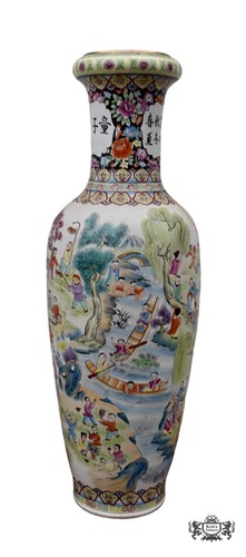 Vintage chinese floor vase - chinese,