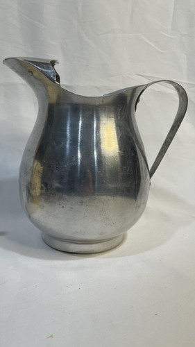 Vintage aluminum pitcher with - vintage,