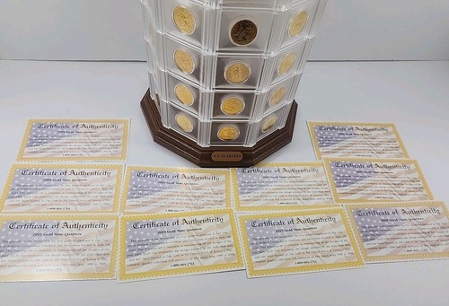 Gold plated state - state, quarters