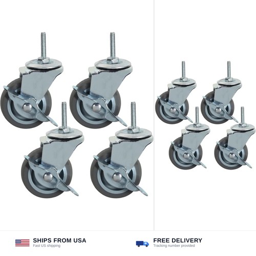 Dicasal inch stem casters - inch,