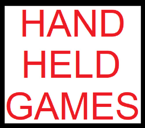 Various hand held games - held, |