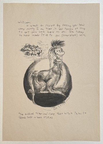 Seuss drawing old paper - dr.,