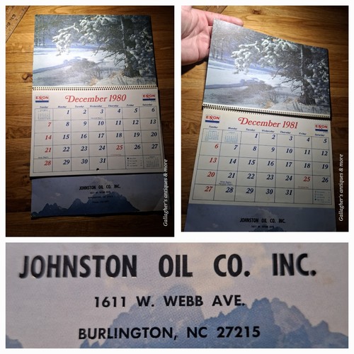 1980 exxon calendar - 1980,