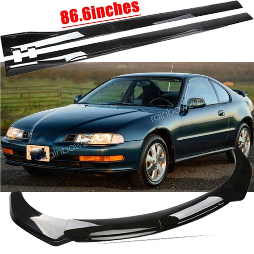 Gloss black front bumper lip - gloss,