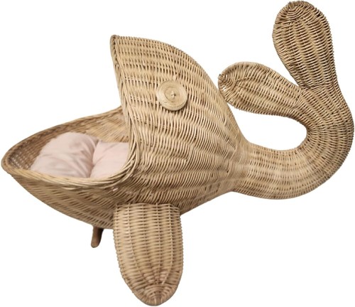 Handmade rattan weave whale - handmade,