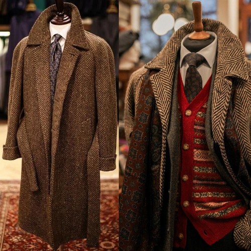 Men overcoat suits tweed - men,