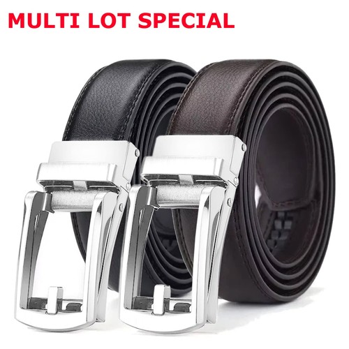 Men ratchet belt - men's, genuine
