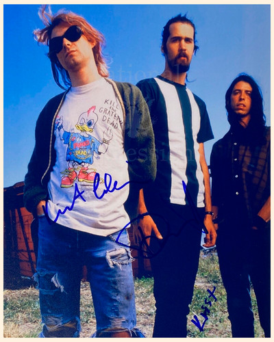 Nirvana kurt cobain autograph - cobain,